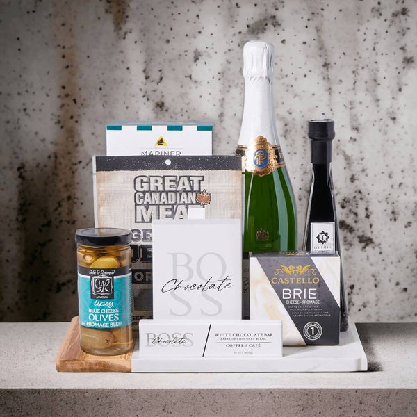 "Charmed" Champagne & Snack Gift Board