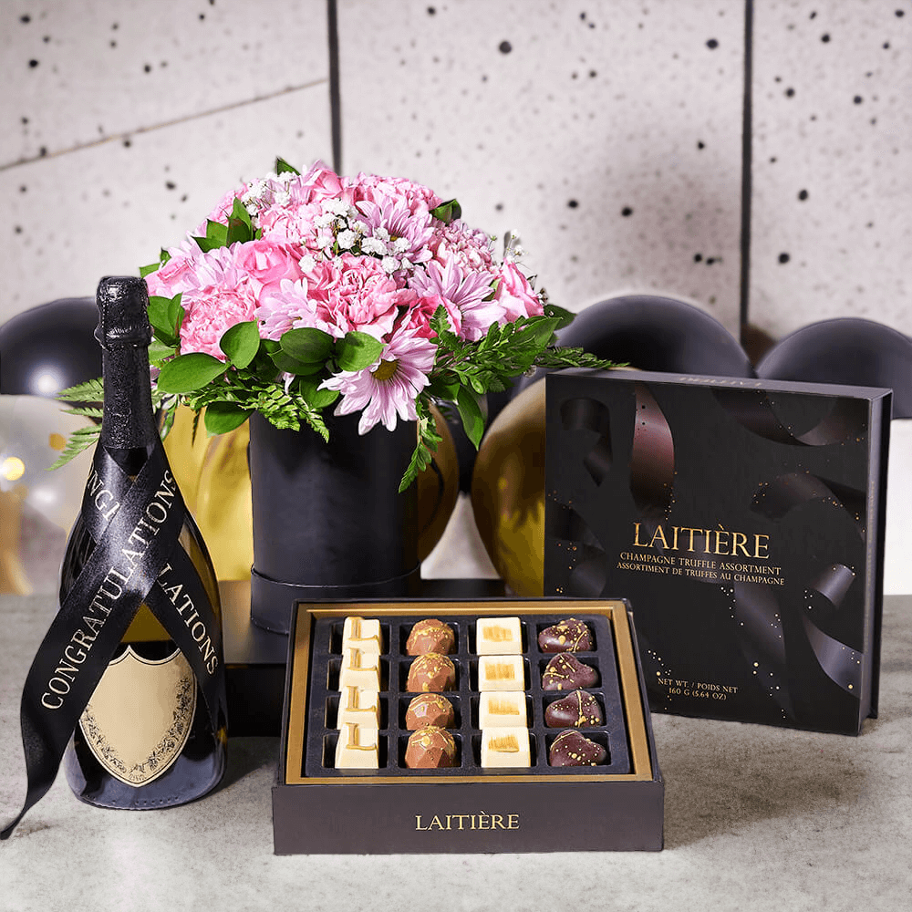 Pairings wine and gourmet gift prepared for recipient delivery