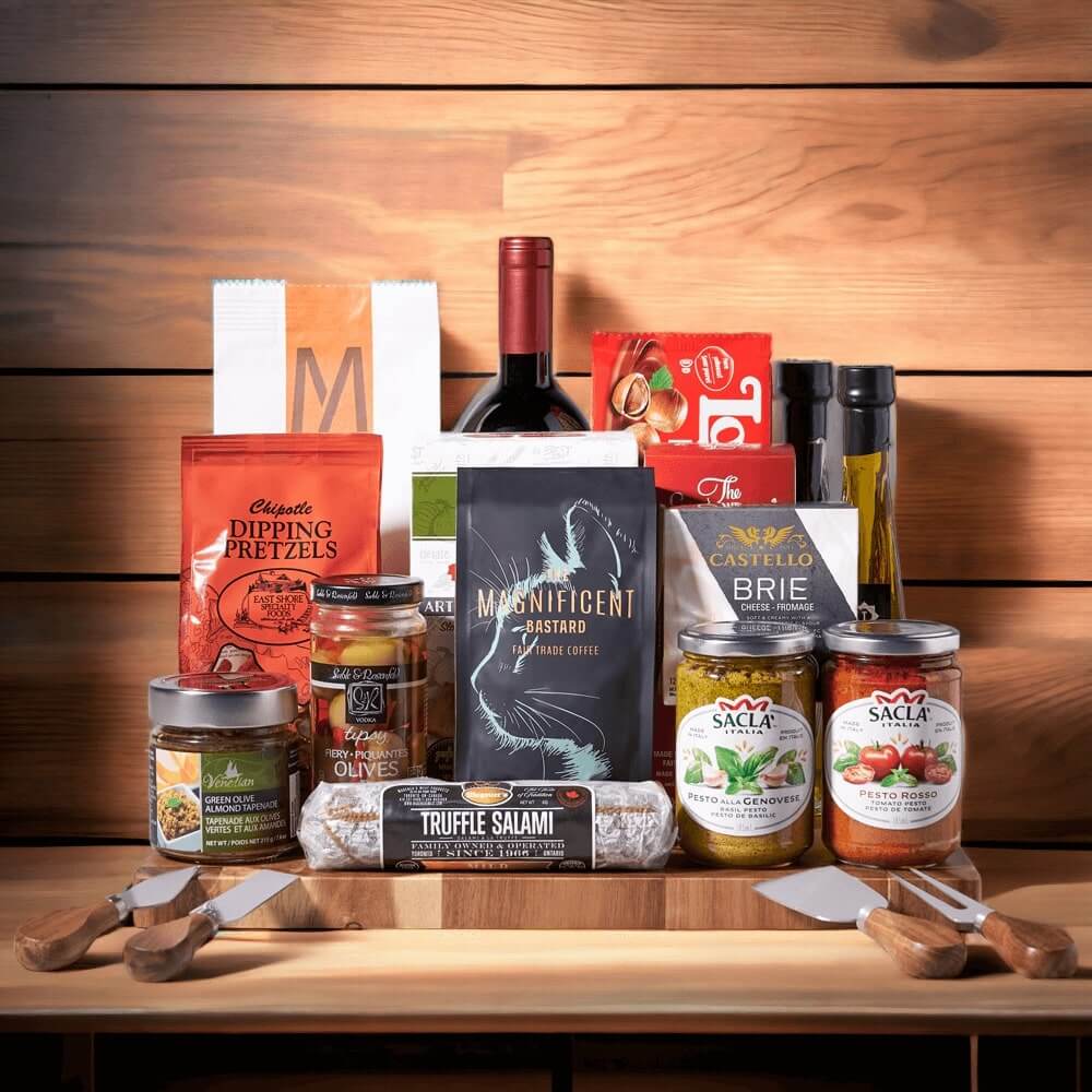 Italian Flavour & Wine Gift Basket