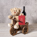 Plush & Wine Gift Cart
