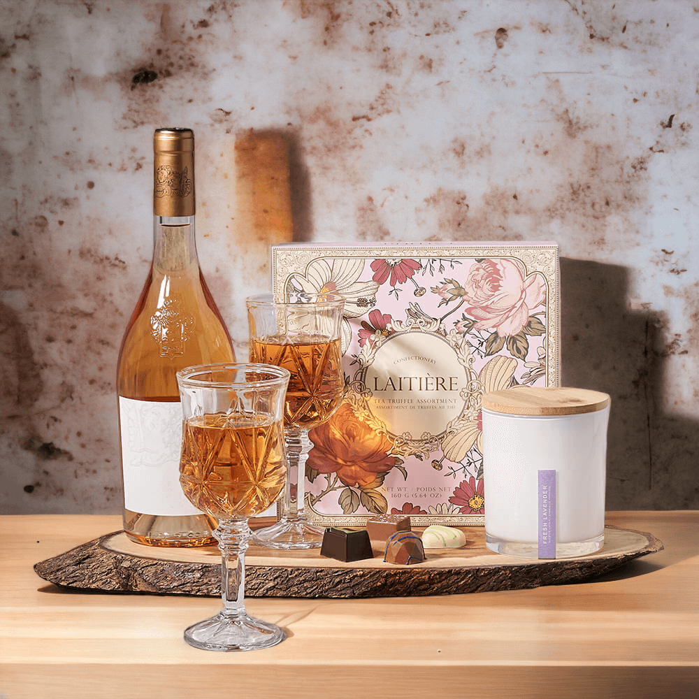 "The Beauty of Love" Wine & Truffle Gift Set