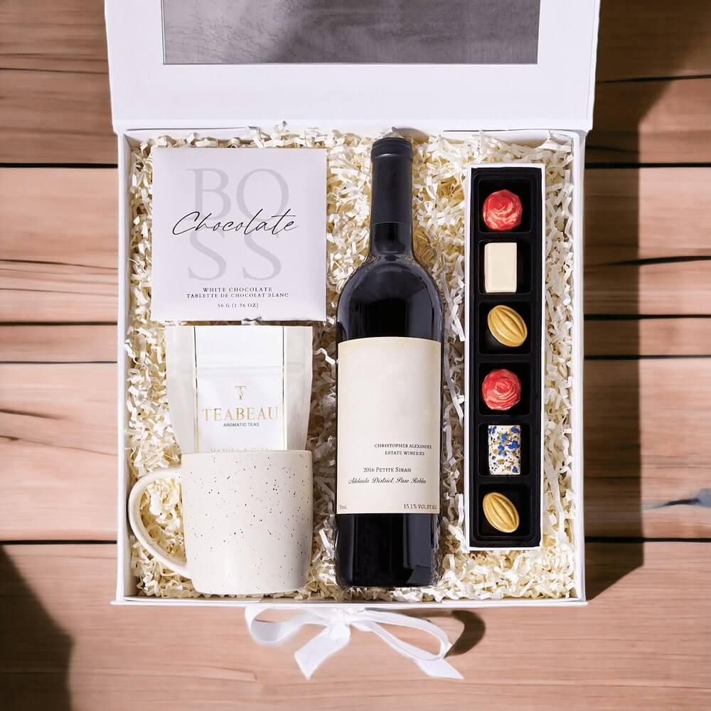 The Chic Chocolate & Wine Gift Box