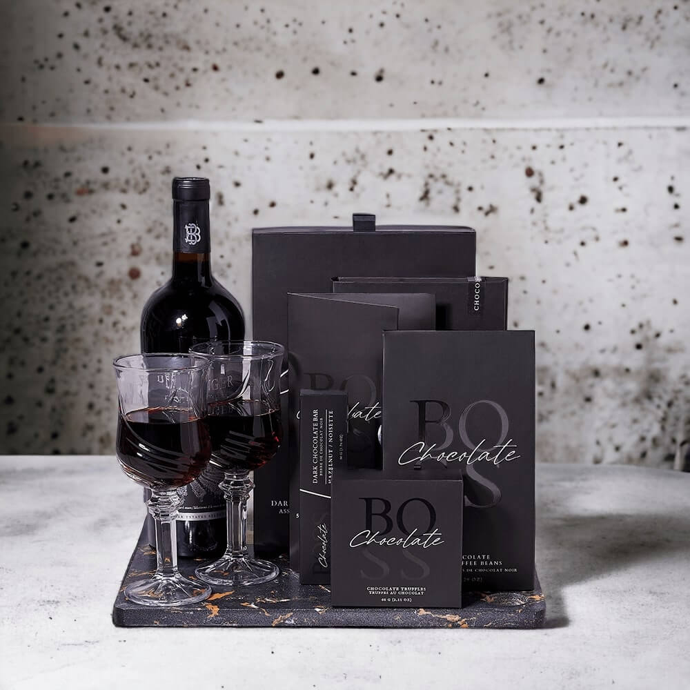 Wine & Chocolate "Cloud 9" Gift Set