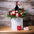 Wine, Cookies, & Flower Delight