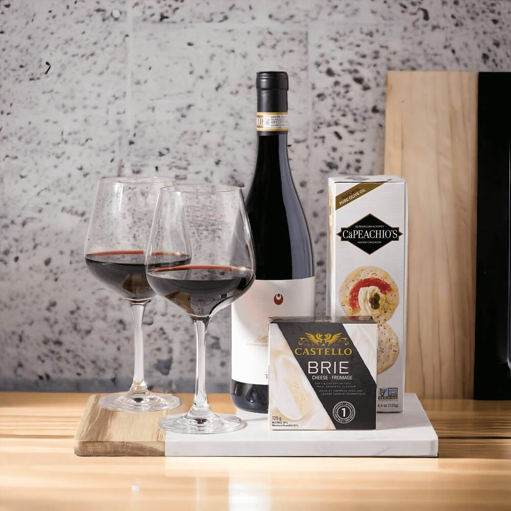 Wine & Treats Gift Basket